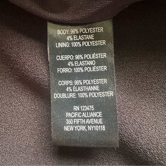 TAHARI Elegant Little Black Cocktail Dress Womens size 8 Timeless Classic - Picture 5 of 7